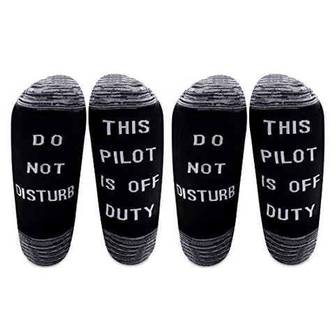 Funny Pilot Quote Socks for Men
