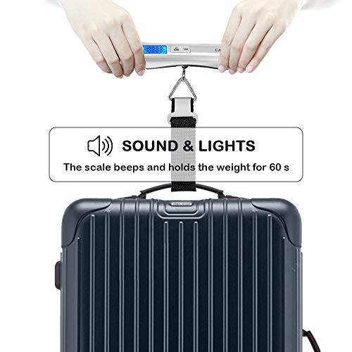 Luggage Scale Travel Scale Luggage Weight Travel Luggage Assistant Portable  With Backlit LCD Display For Suitcase