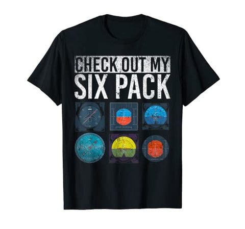 Check Out My Six Pack Pilot T-Shirt