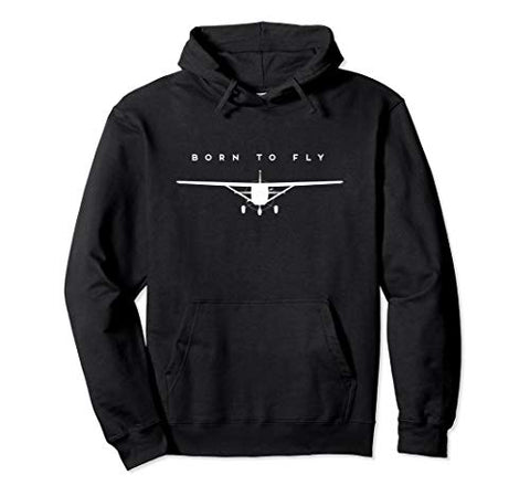 Single Engine Prop Airplane Shirt Born to Fly - Hoodie