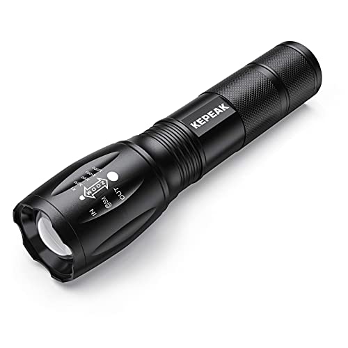 Flashlights, LED Tactical Flashlight S1000 - High Lumen, 5 Modes, Zoomable,  Water Resistant, Handheld Light 
