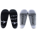 2 Pairs Pilot Socks Left Rudder Right Rudder Socks